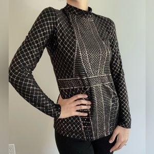 Women's elegant top with sparkles Size S